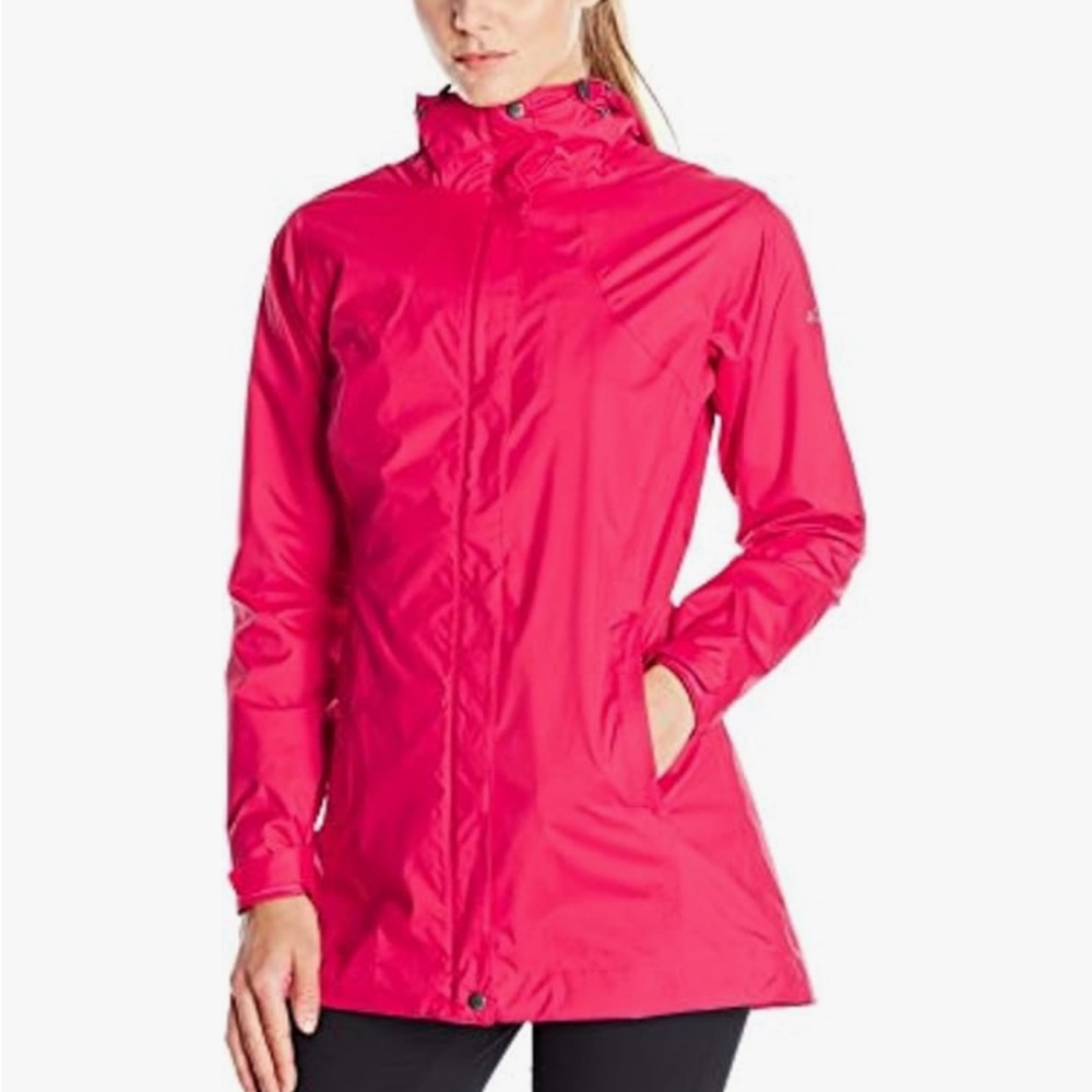 Red Columbia rain coat size small